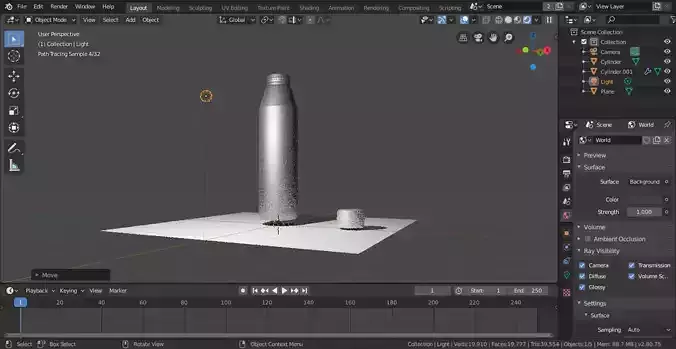 3d model of silvel bottle