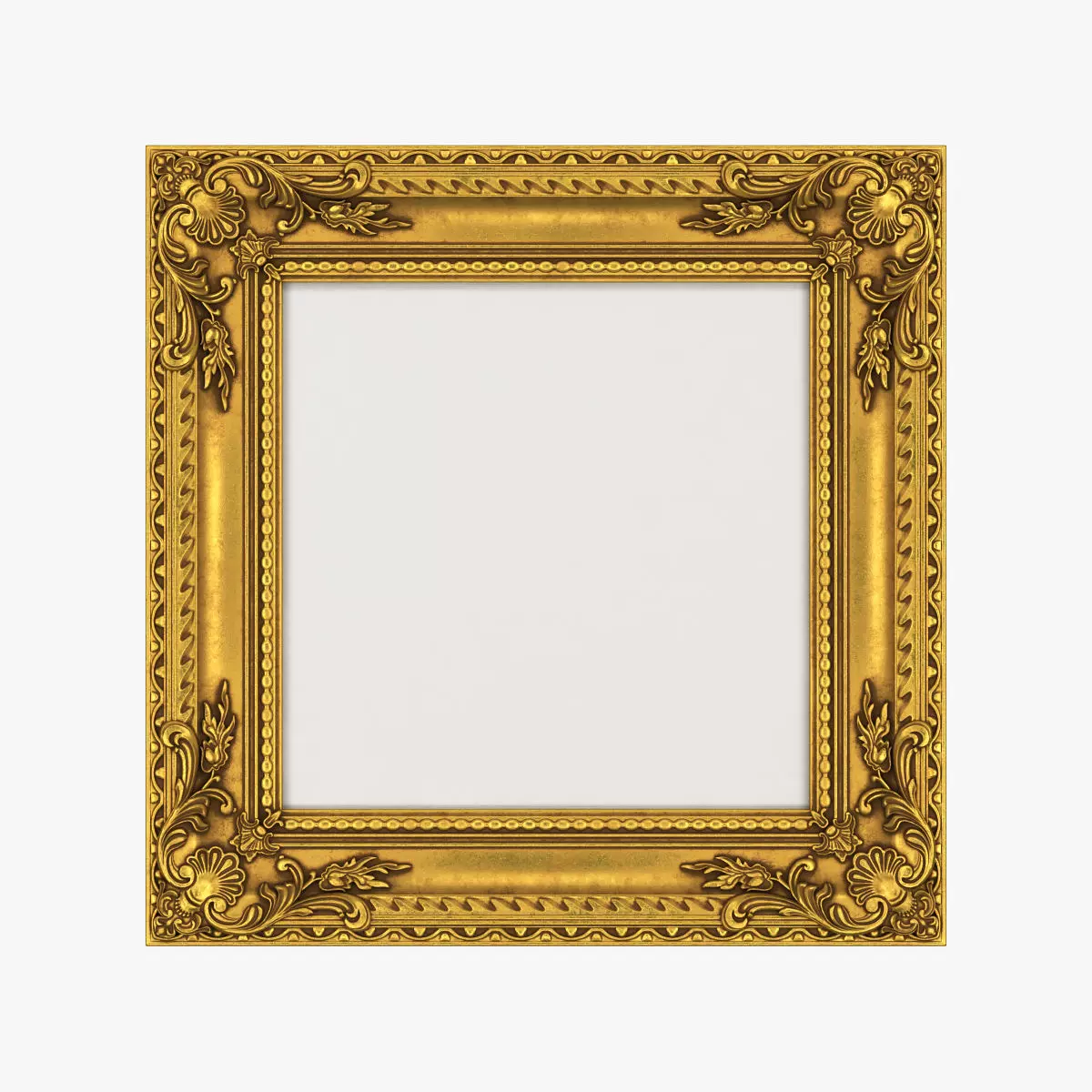Frame picture gold v5 3D model_0