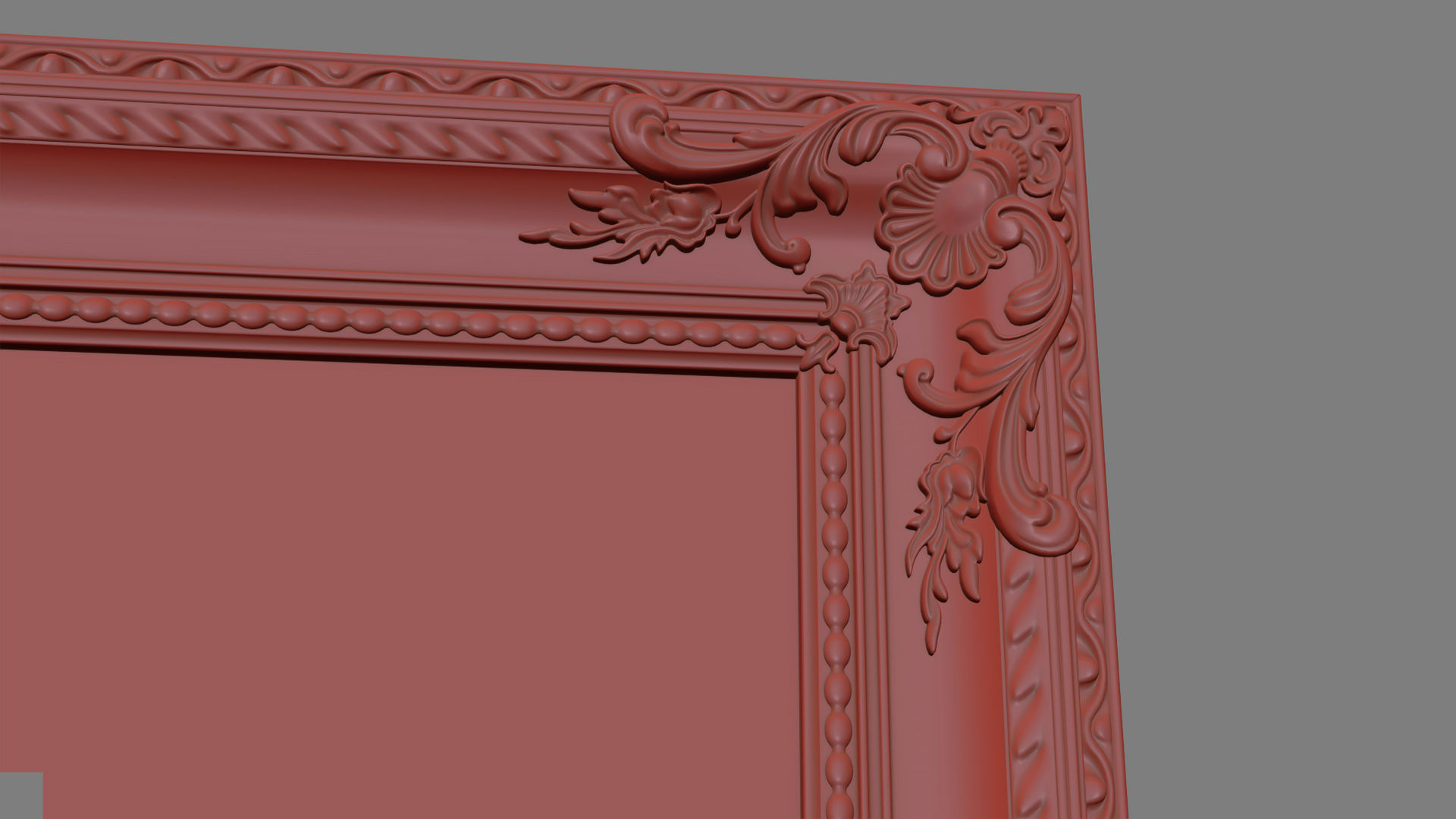 Frame picture gold v5 3D model_7