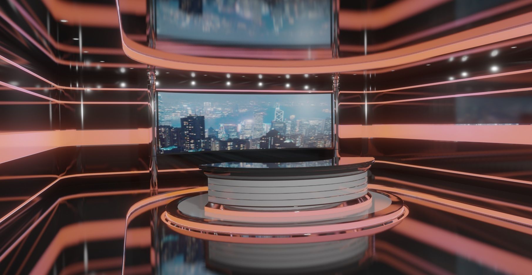 Virtual Studio  Low-poly 3D model_2