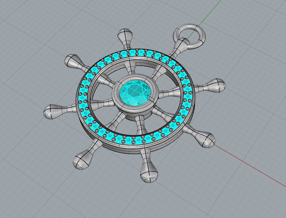 Golden helm 3D print model_2