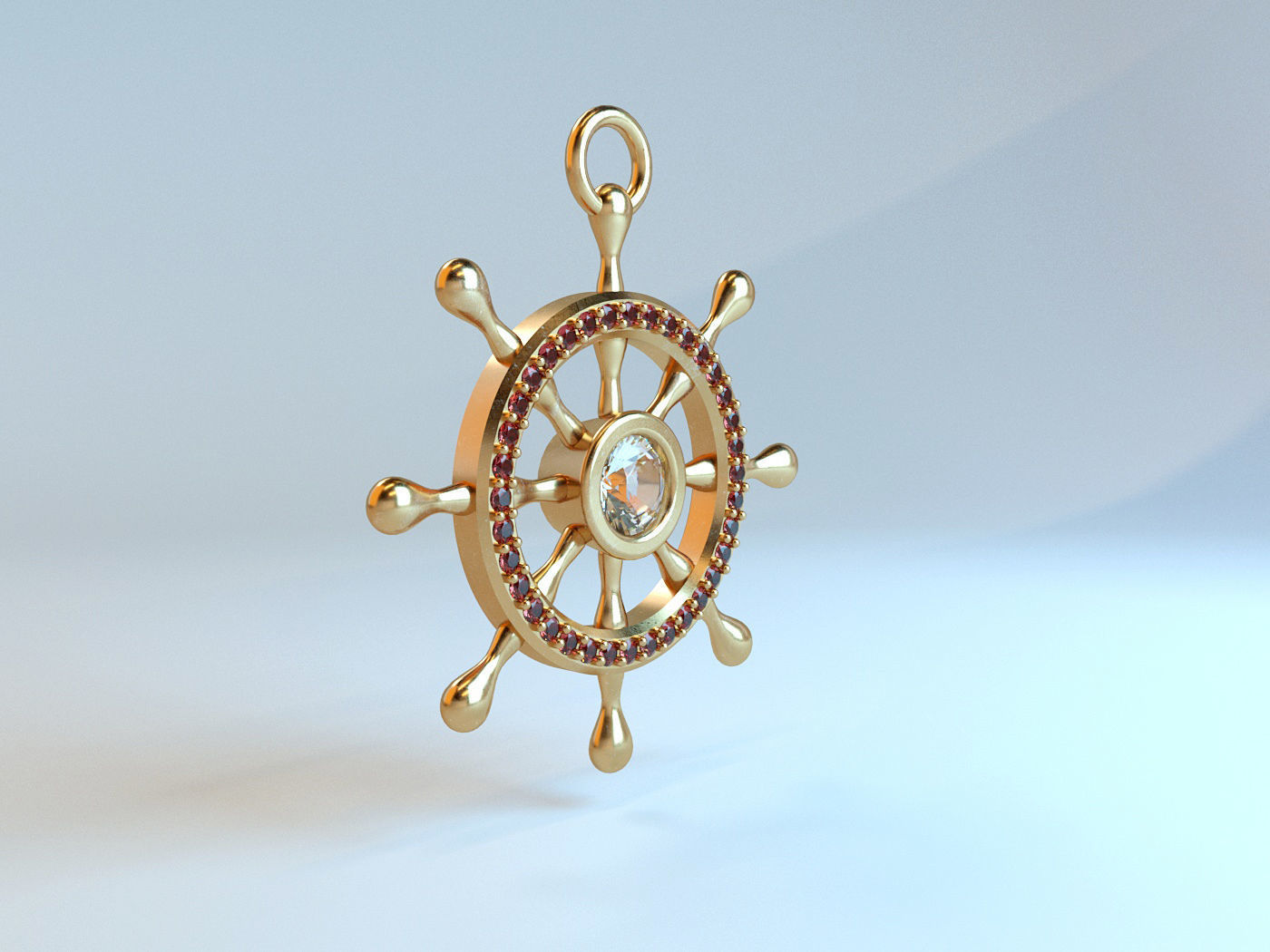 Golden helm 3D print model_1