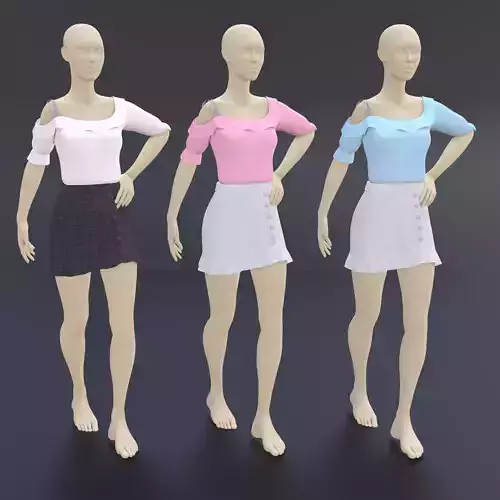 Woman fashion outfit v2