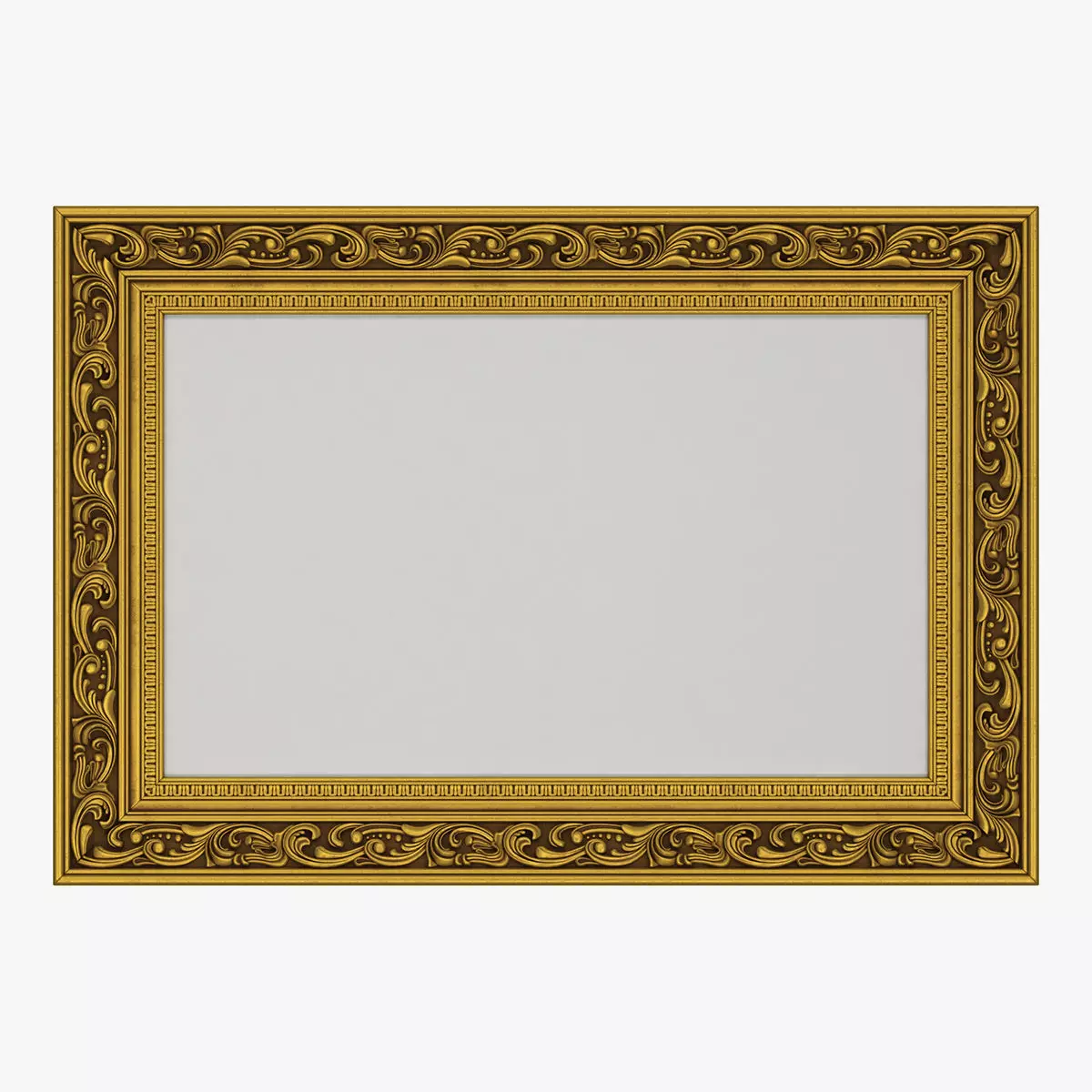 Frame picture gold v6 3D model_0