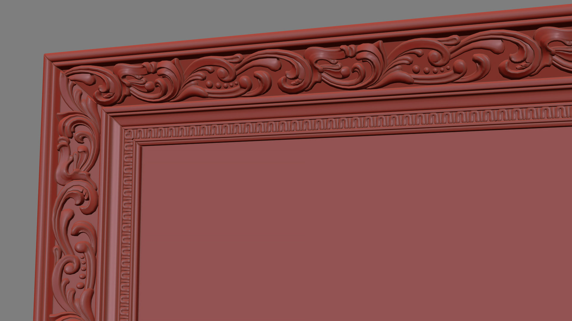 Frame picture gold v6 3D model_8