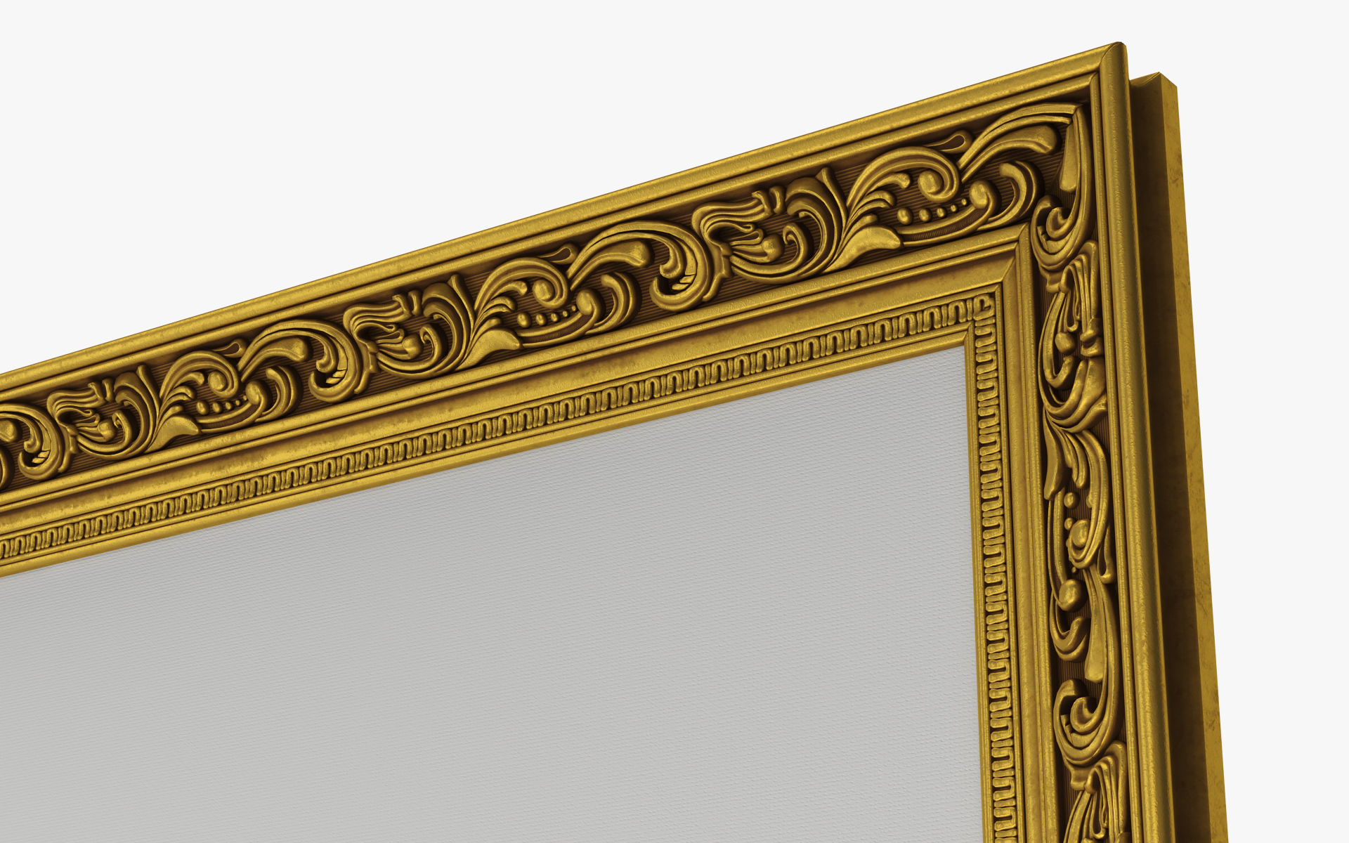 Frame picture gold v6 3D model_4