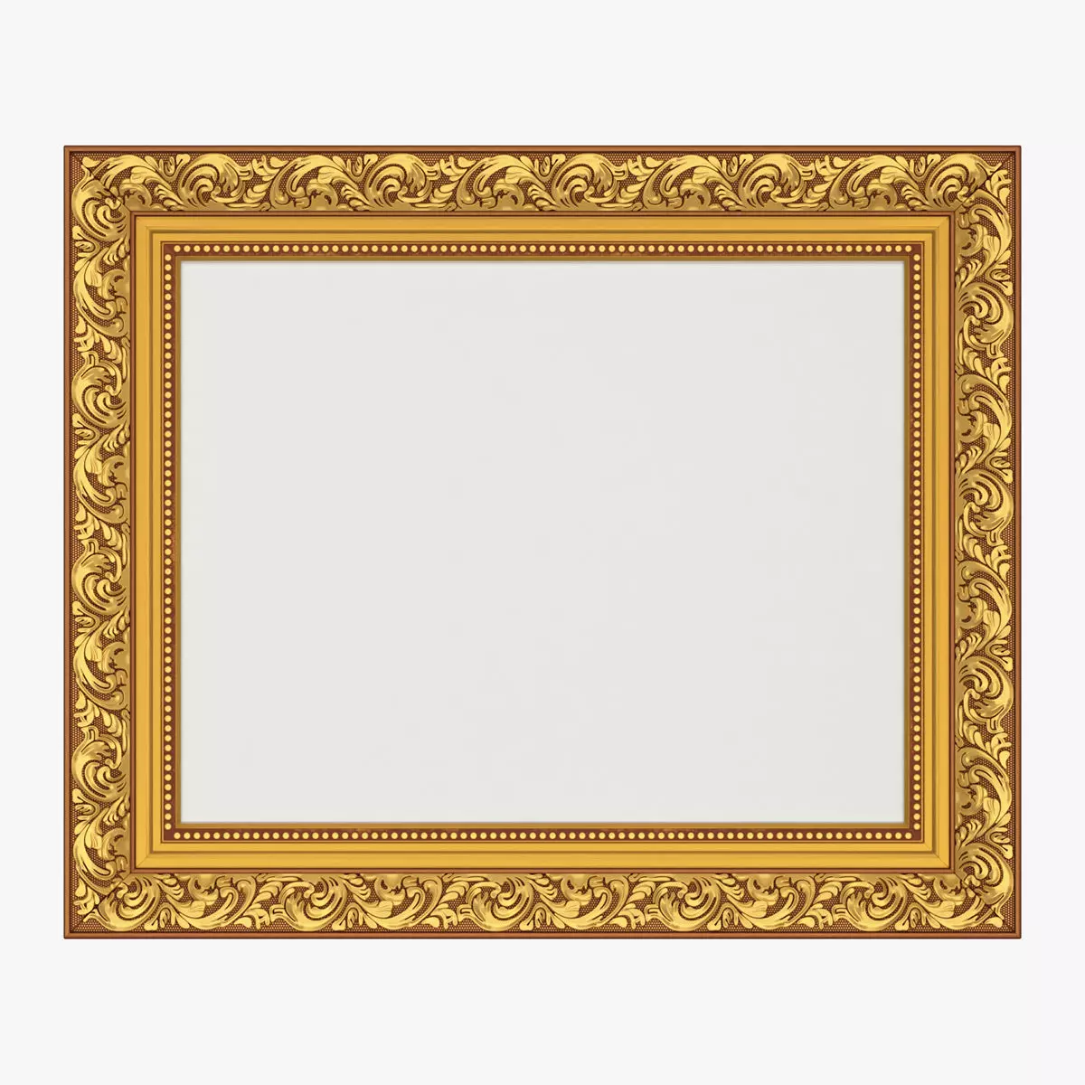 Frame picture gold v7 3D model_0