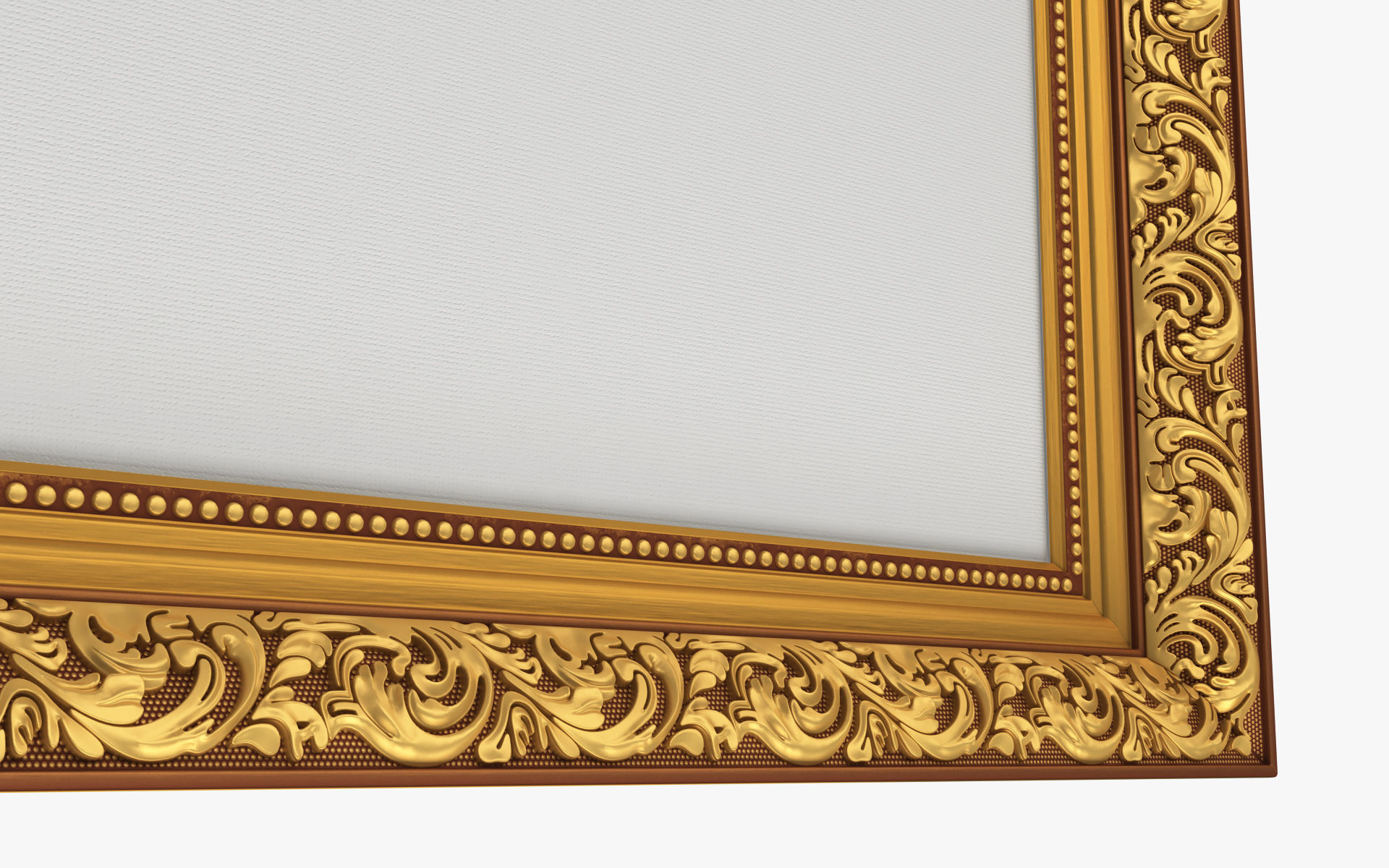 Frame picture gold v7 3D model_4