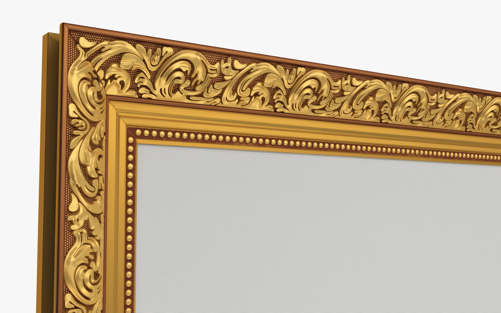 Frame picture gold v7 3D model_5