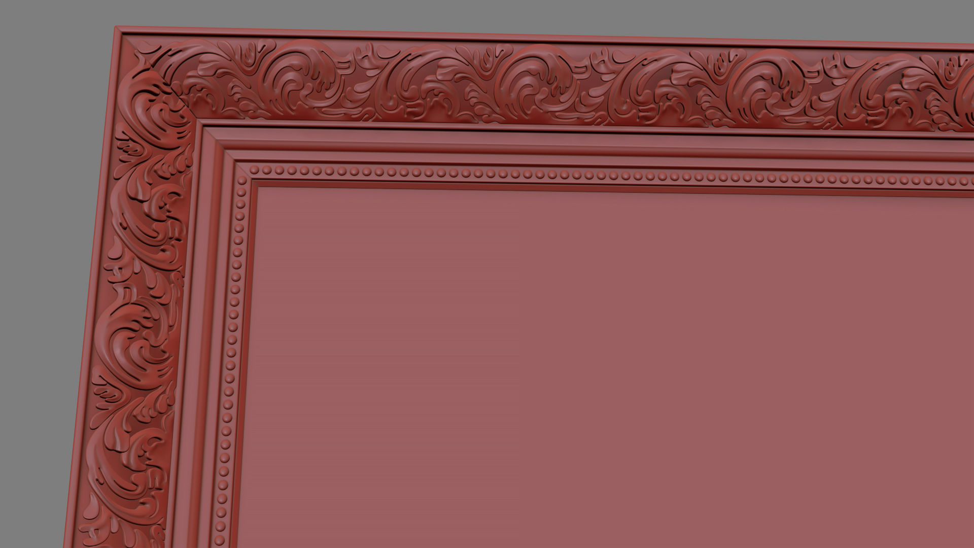 Frame picture gold v7 3D model_8