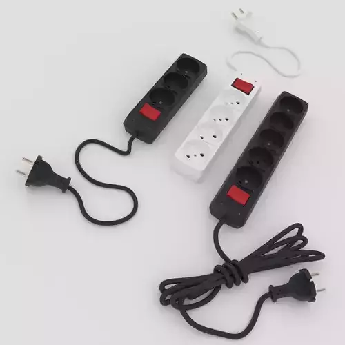 Extension cord 3D model