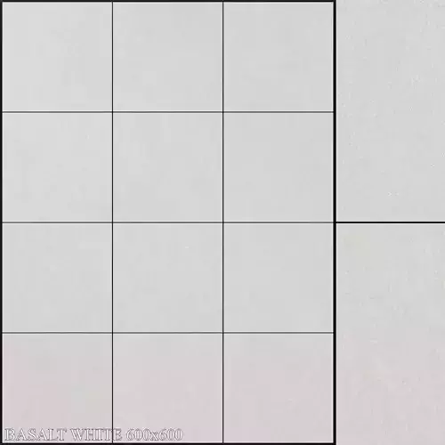 Yurtbay Seramik Basalt White 600x600