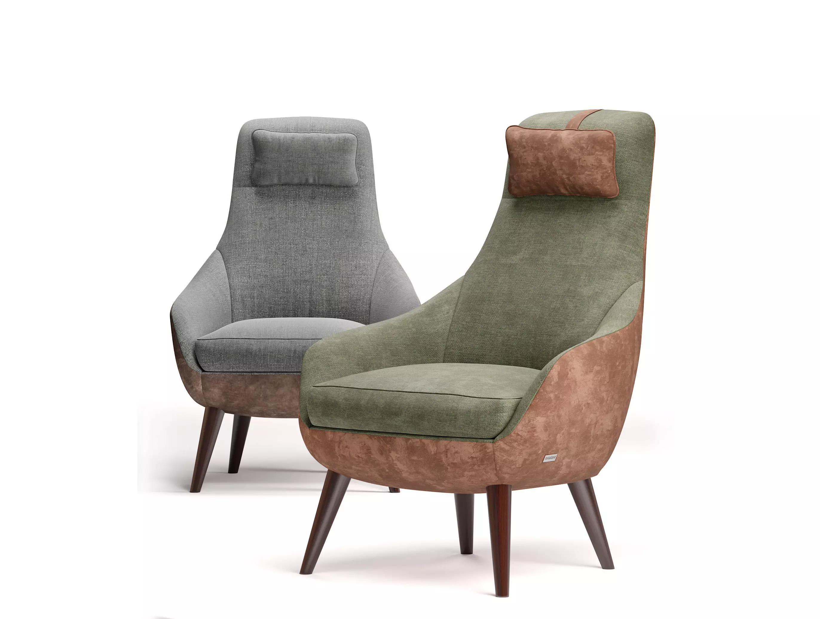 Bonola Armchair NICOLINE 3D model