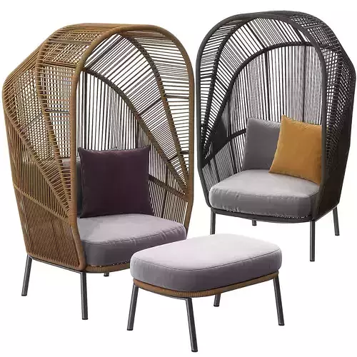 Cocoon chair by Dedon 3D model