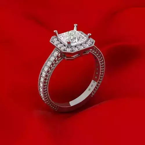 Luxury princess ring