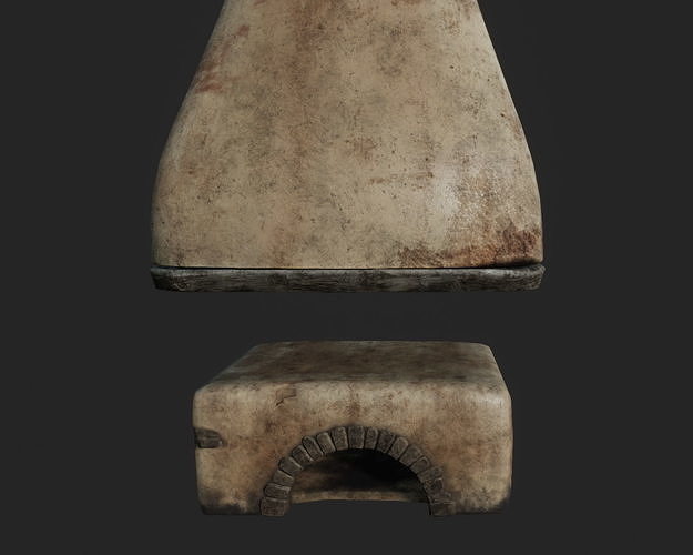 Classic Stove Low-poly 3D model