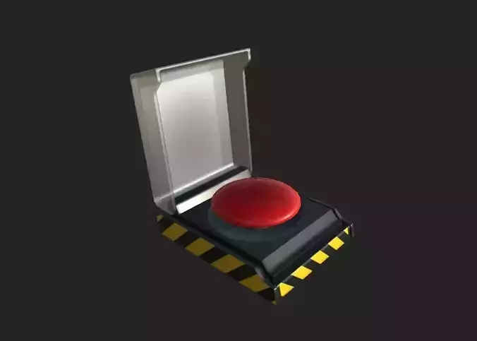 Clean Red button PBR