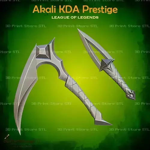 Akali KDA Prestige Cosplay League of Legends - STL File 3D print model
