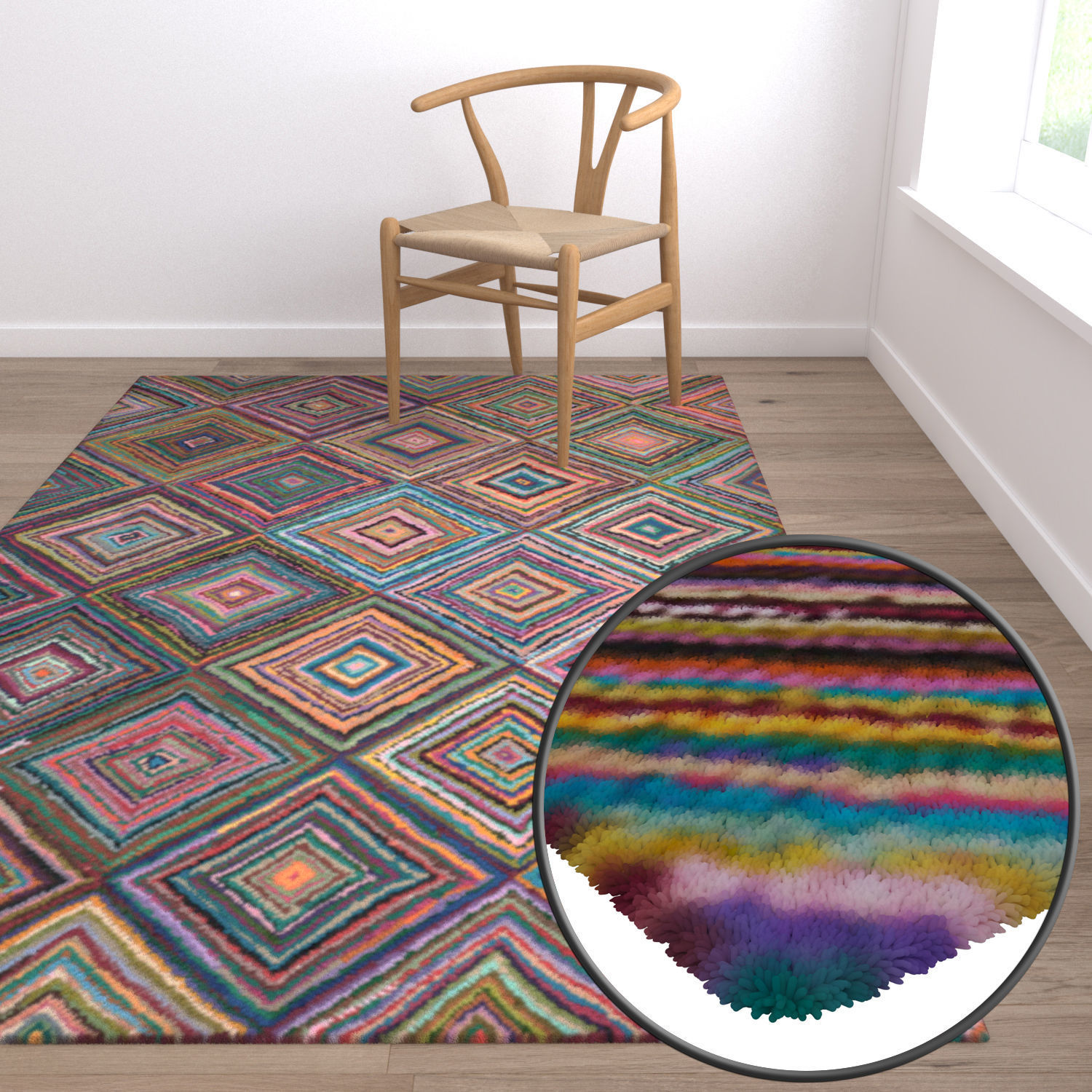 Rug Set 360 3D model_5