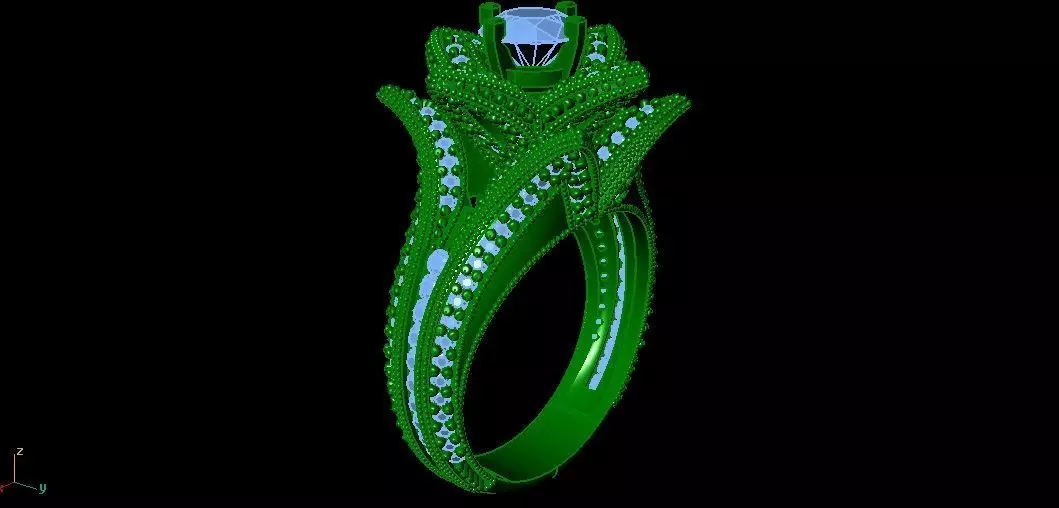 3 PART RING 3D print model
