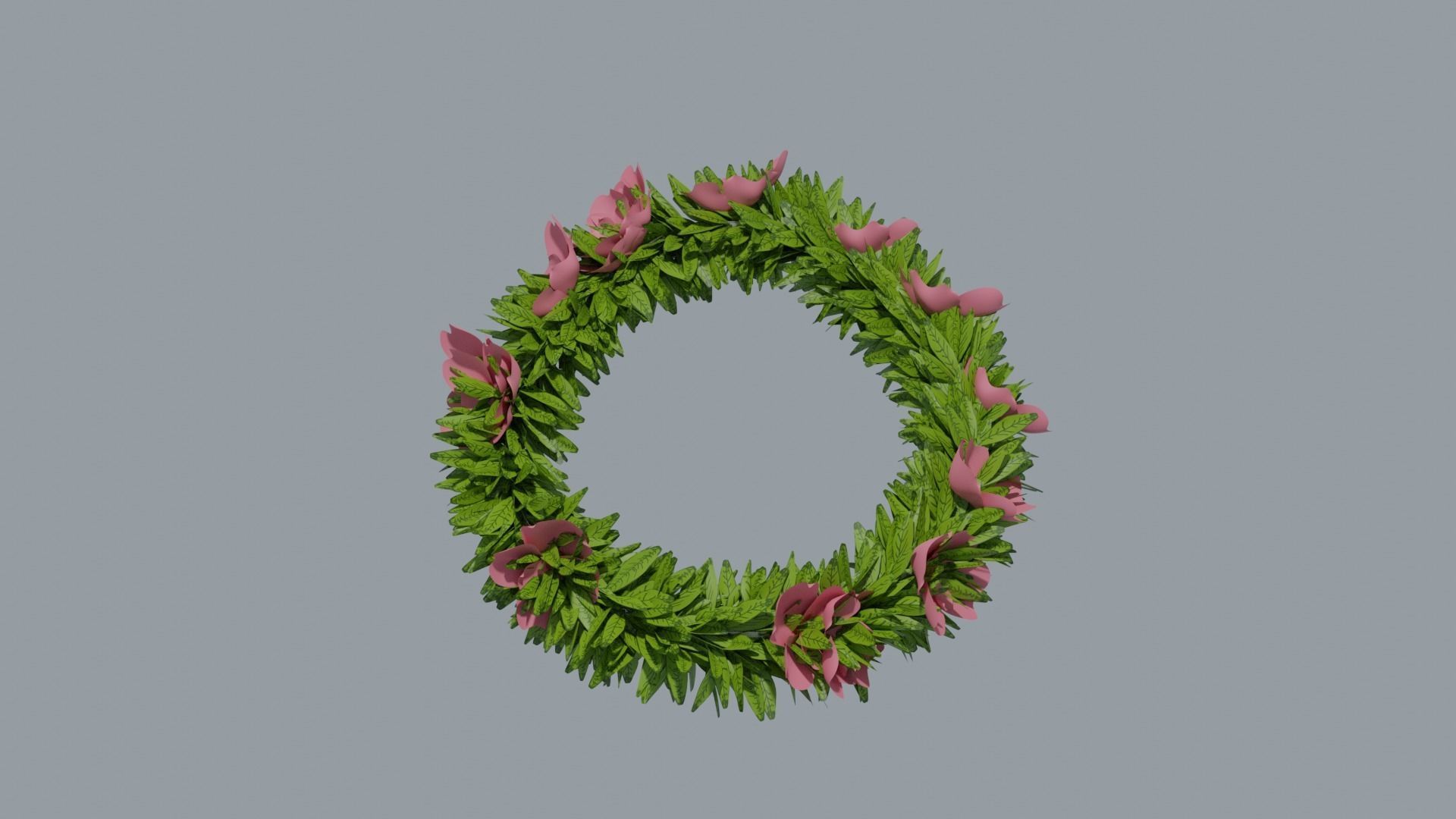 Laurel Wreath Cherry Tree Low-poly 3D model_2
