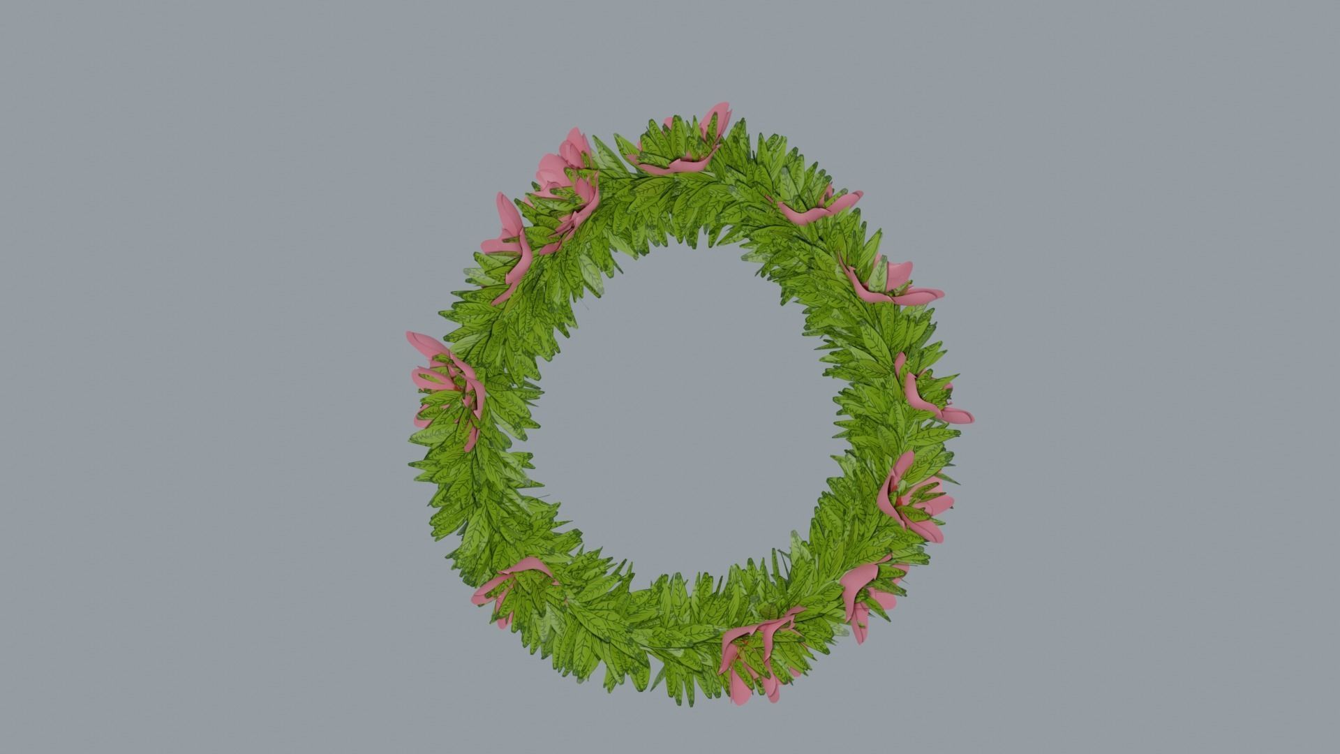 Laurel Wreath Cherry Tree Low-poly 3D model_3