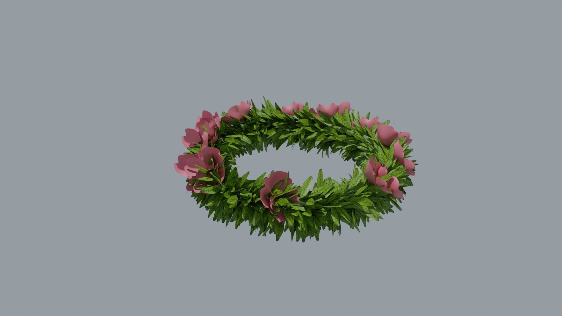 Laurel Wreath Cherry Tree Low-poly 3D model_4