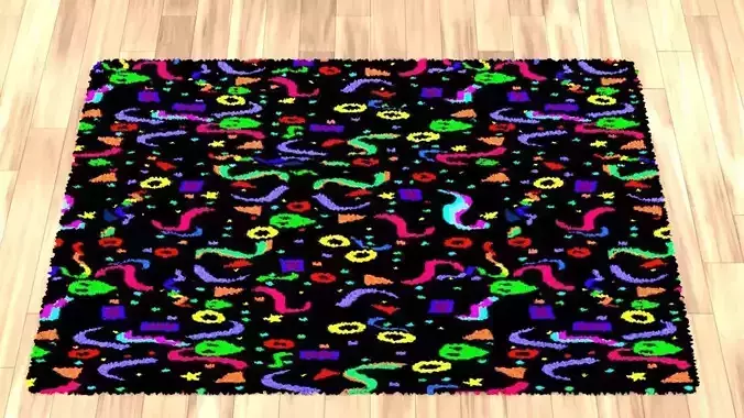 Alien carpet 3D model