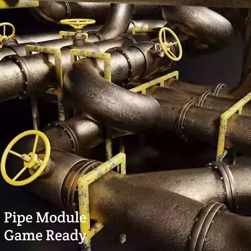 Pipes Module  Unity Ready  FBX Unity Package