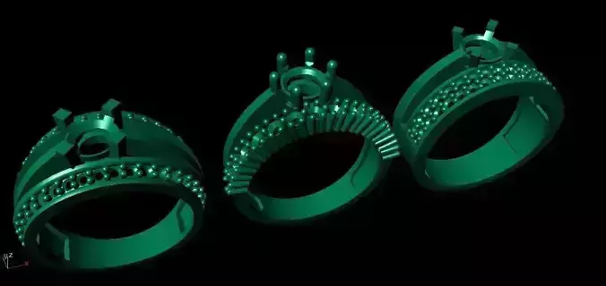 WEDDING RING 3 PIECE