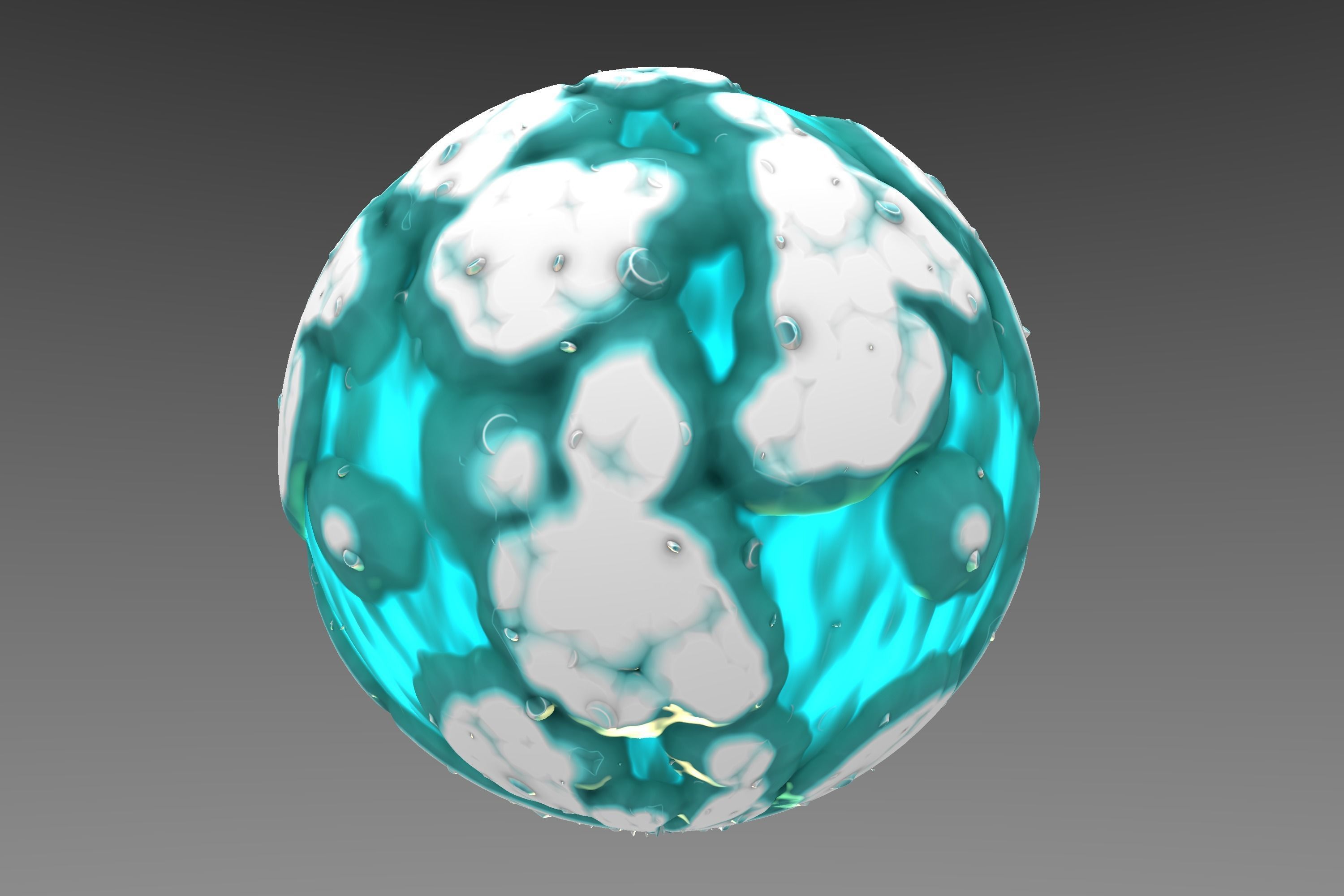 Ice - Stylised PBR Texture - Material 3D model_3