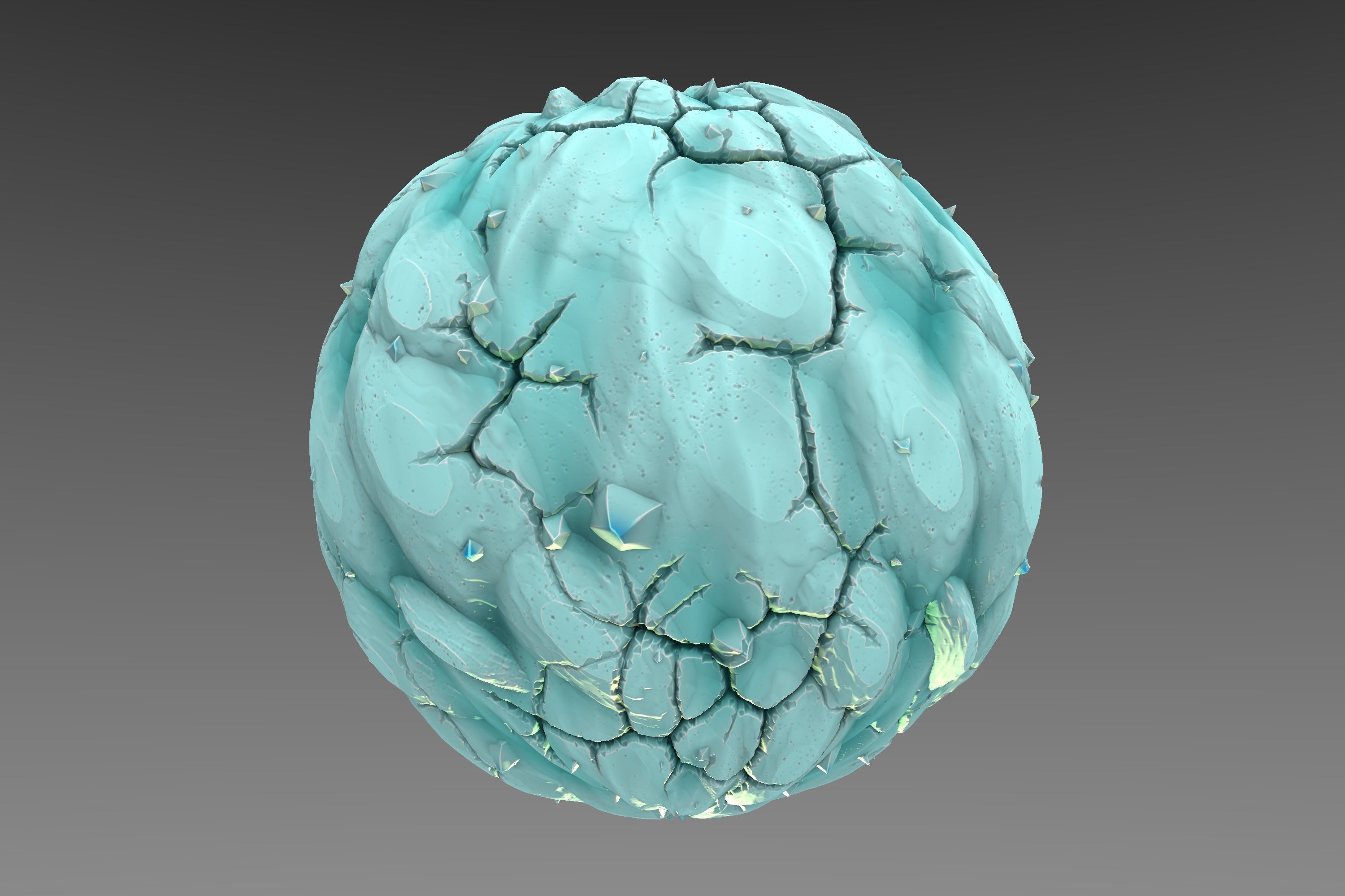 Ice - Stylised PBR Texture - Material 3D model_5