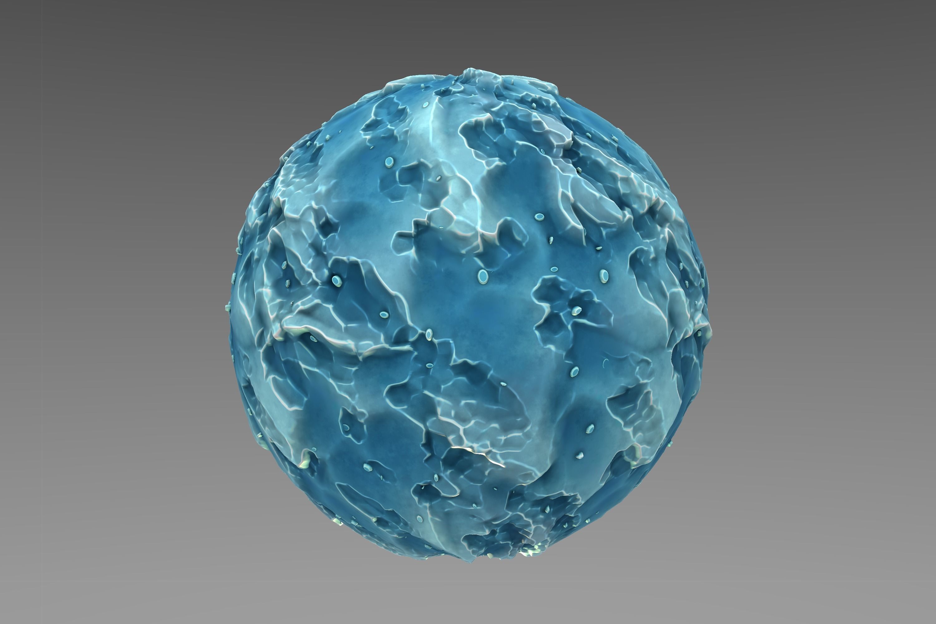 Ice - Stylised PBR Texture - Material 3D model_2