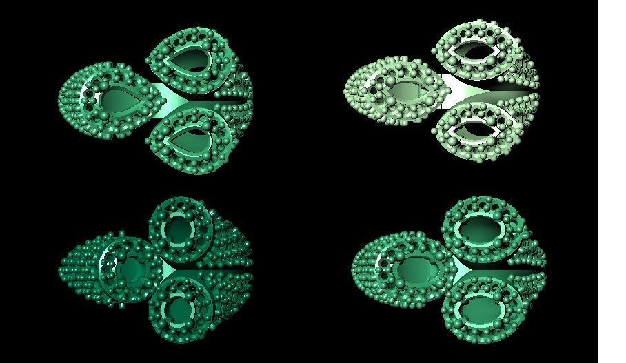 3 HEADED RINGS 3D print model_6