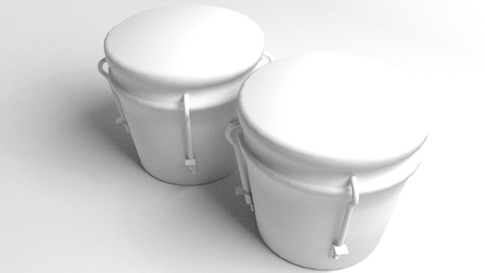 Bongo Drum 3D model_4