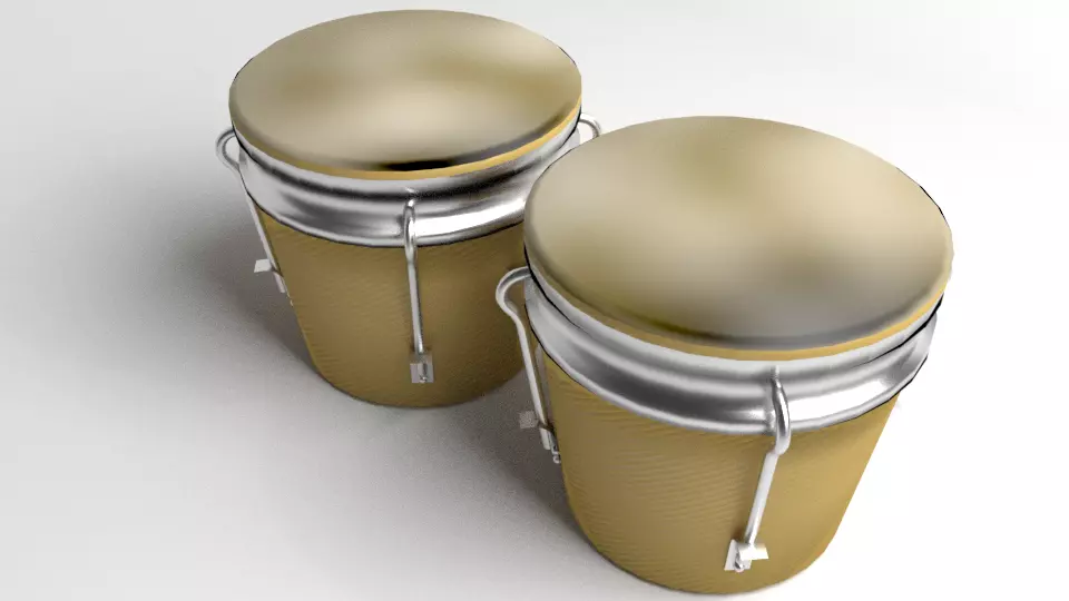 Bongo Drum 3D model_0
