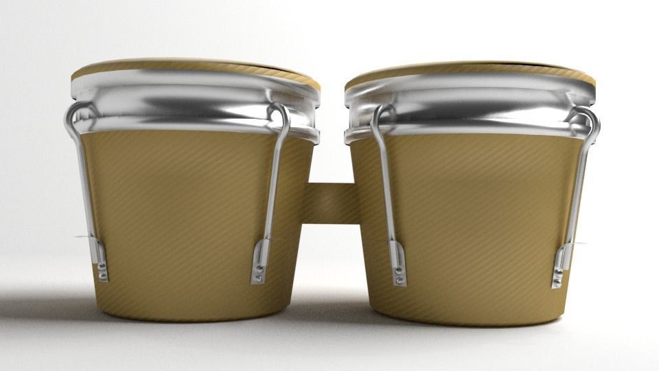 Bongo Drum 3D model_1