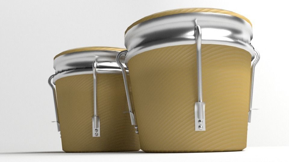 Bongo Drum 3D model_3
