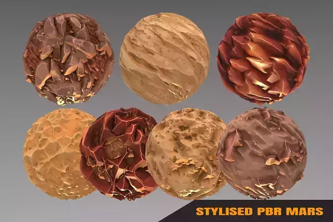 Mars - Stylised PBR Texture - Material