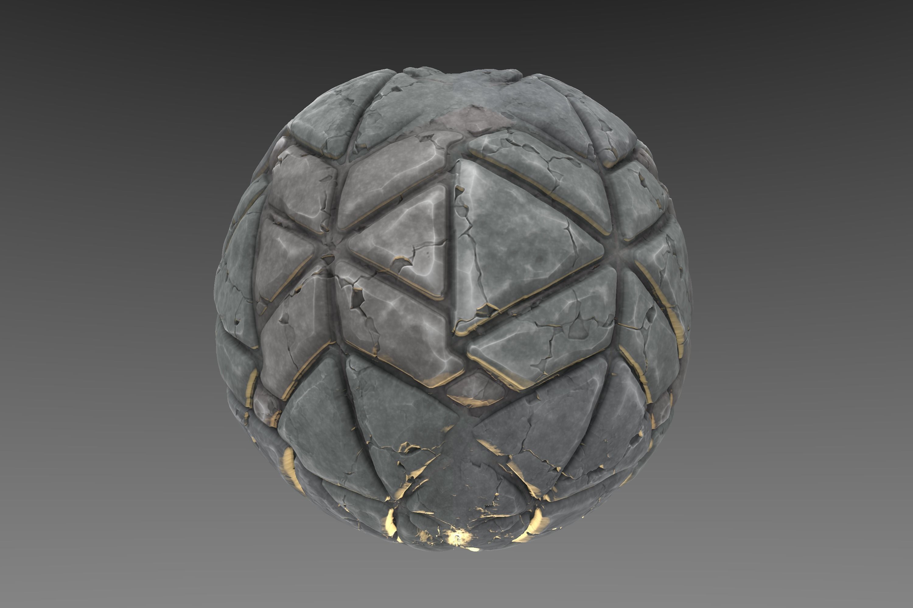 Pavement - Stylised PBR Texture - Material  3D model_16