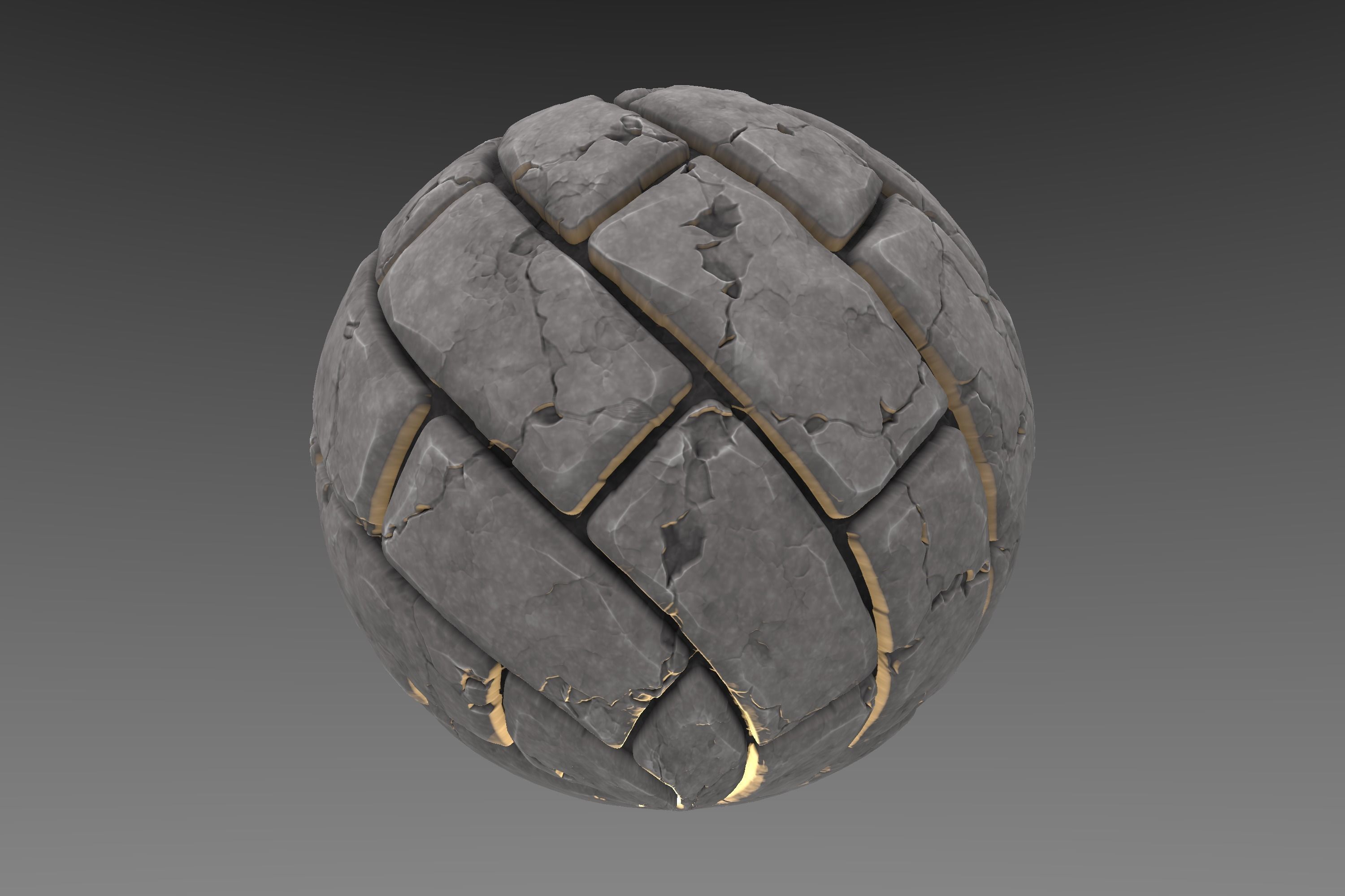 Pavement - Stylised PBR Texture - Material  3D model_9