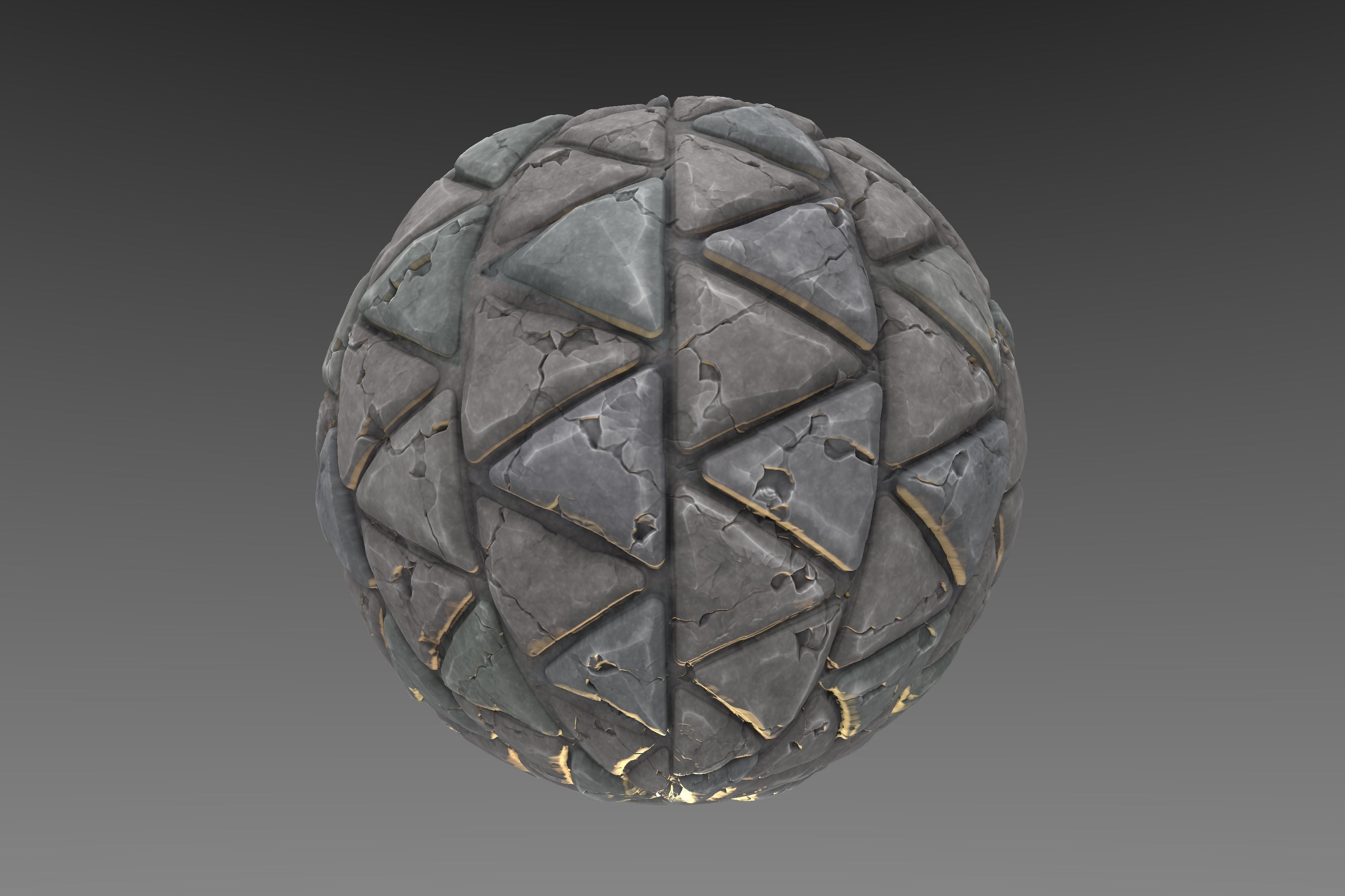 Pavement - Stylised PBR Texture - Material  3D model_10