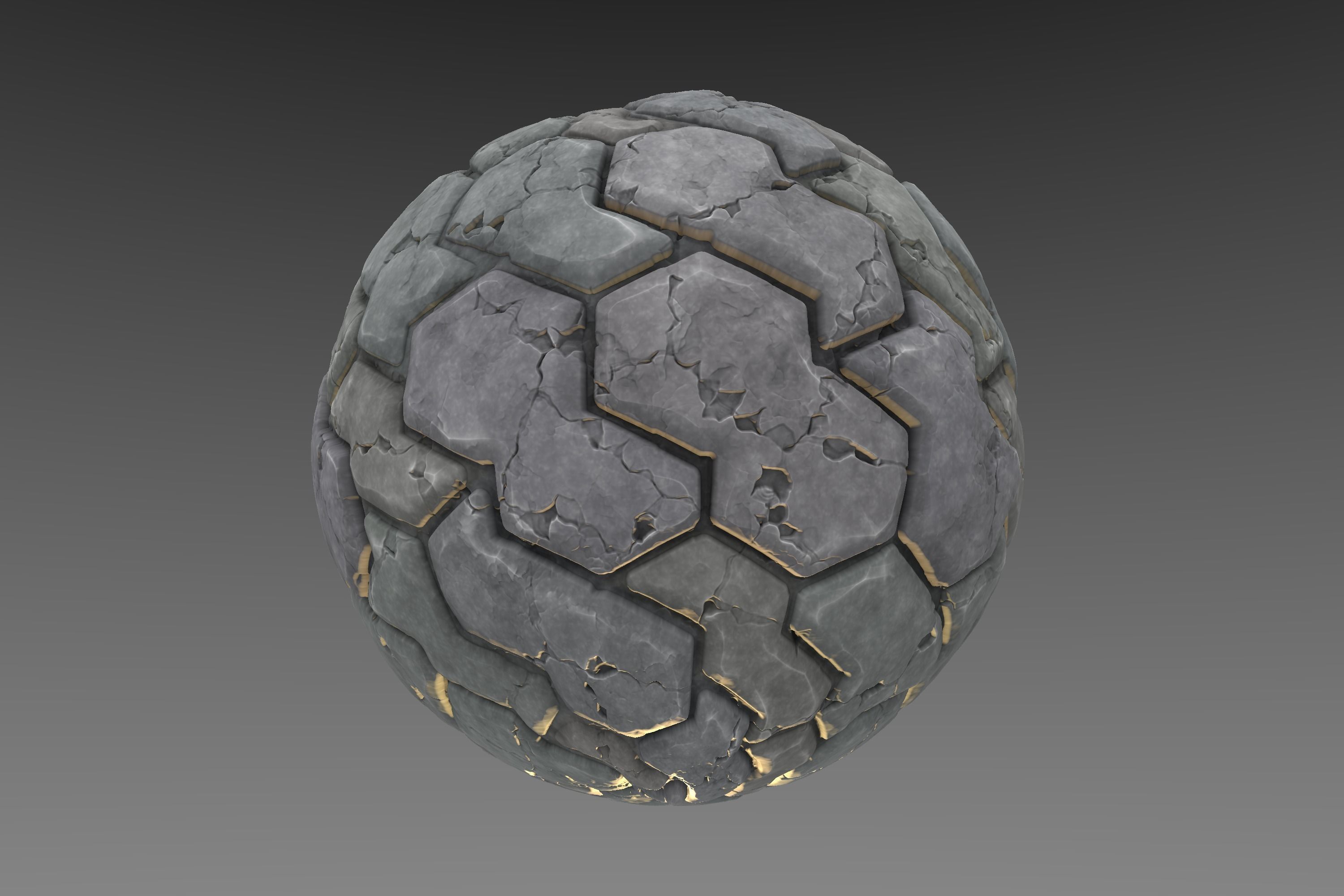 Pavement - Stylised PBR Texture - Material  3D model_15