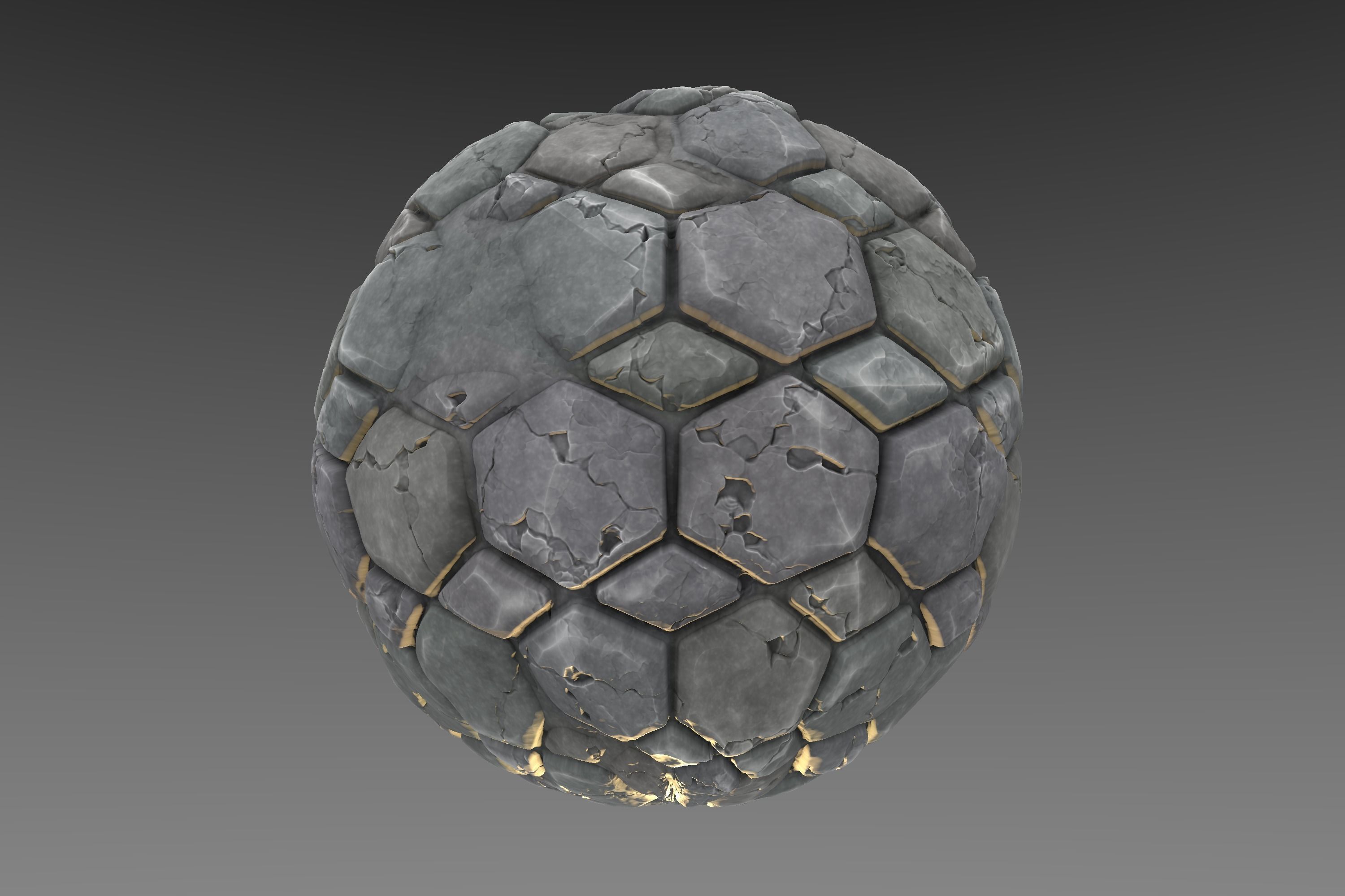 Pavement - Stylised PBR Texture - Material  3D model_7