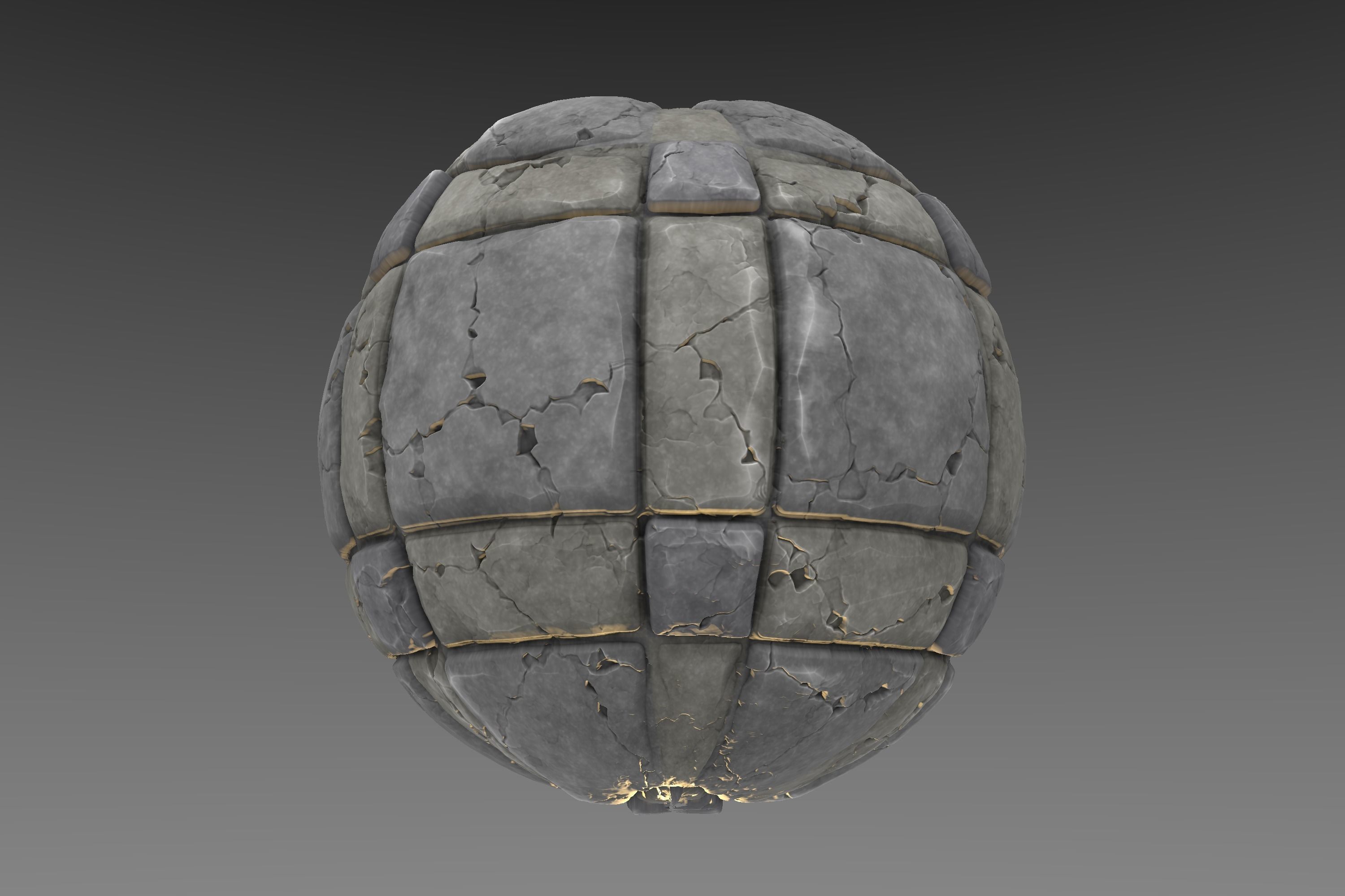 Pavement - Stylised PBR Texture - Material  3D model_12
