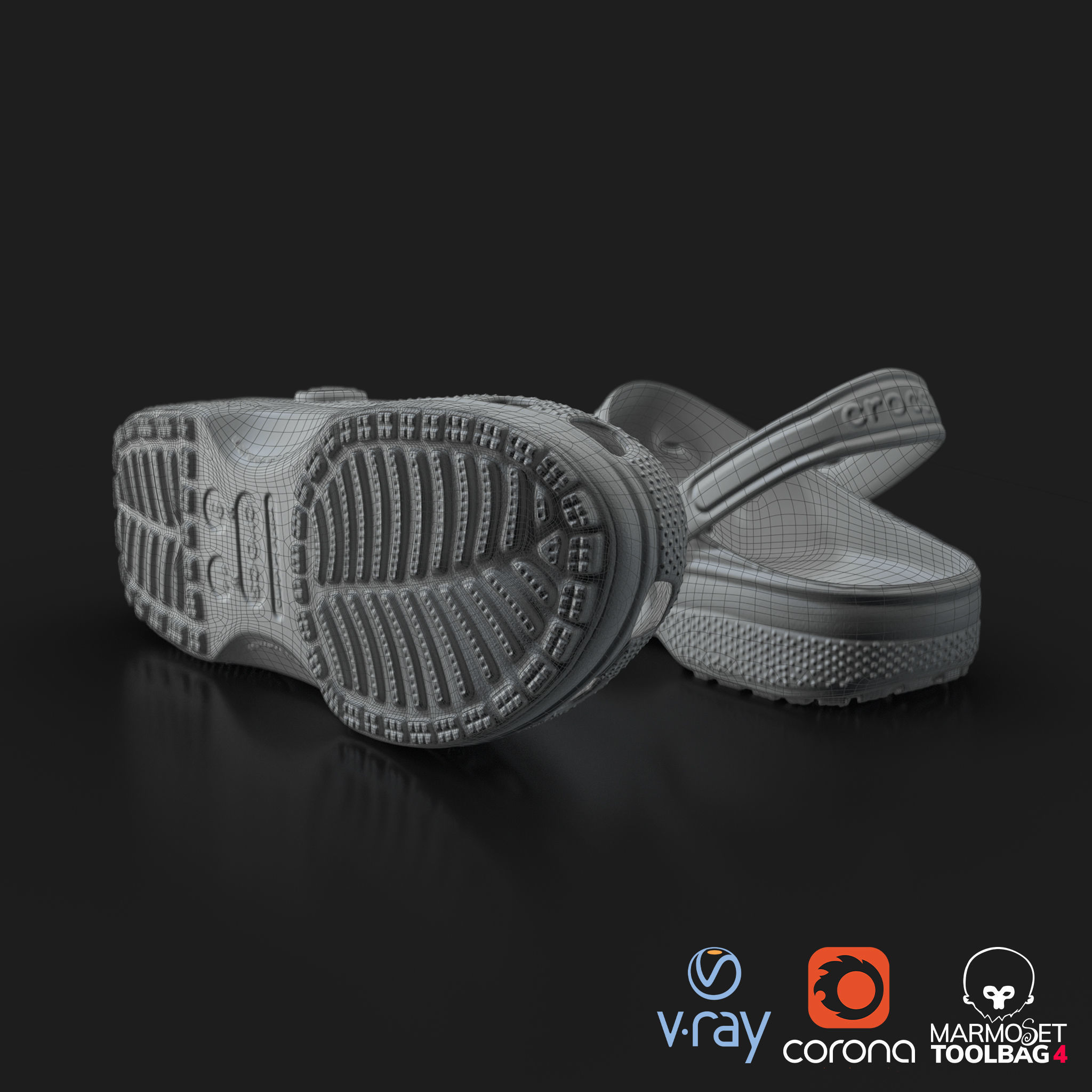 Crocs Classic 3D Model Low-poly 3D model_8