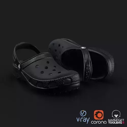 Crocs Classic 3D Model Low-poly 3D model