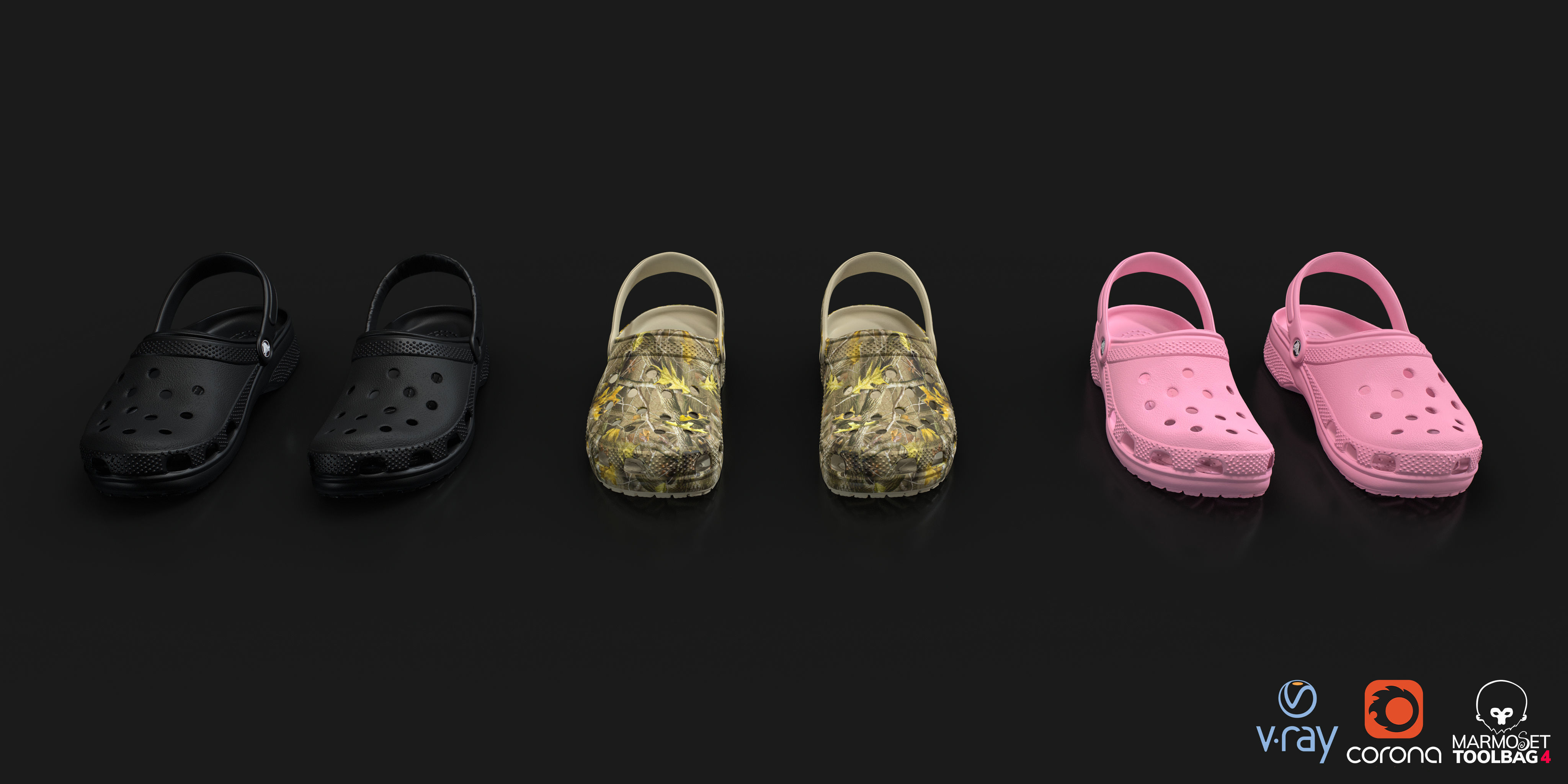 Crocs Classic 3D Model Low-poly 3D model_2
