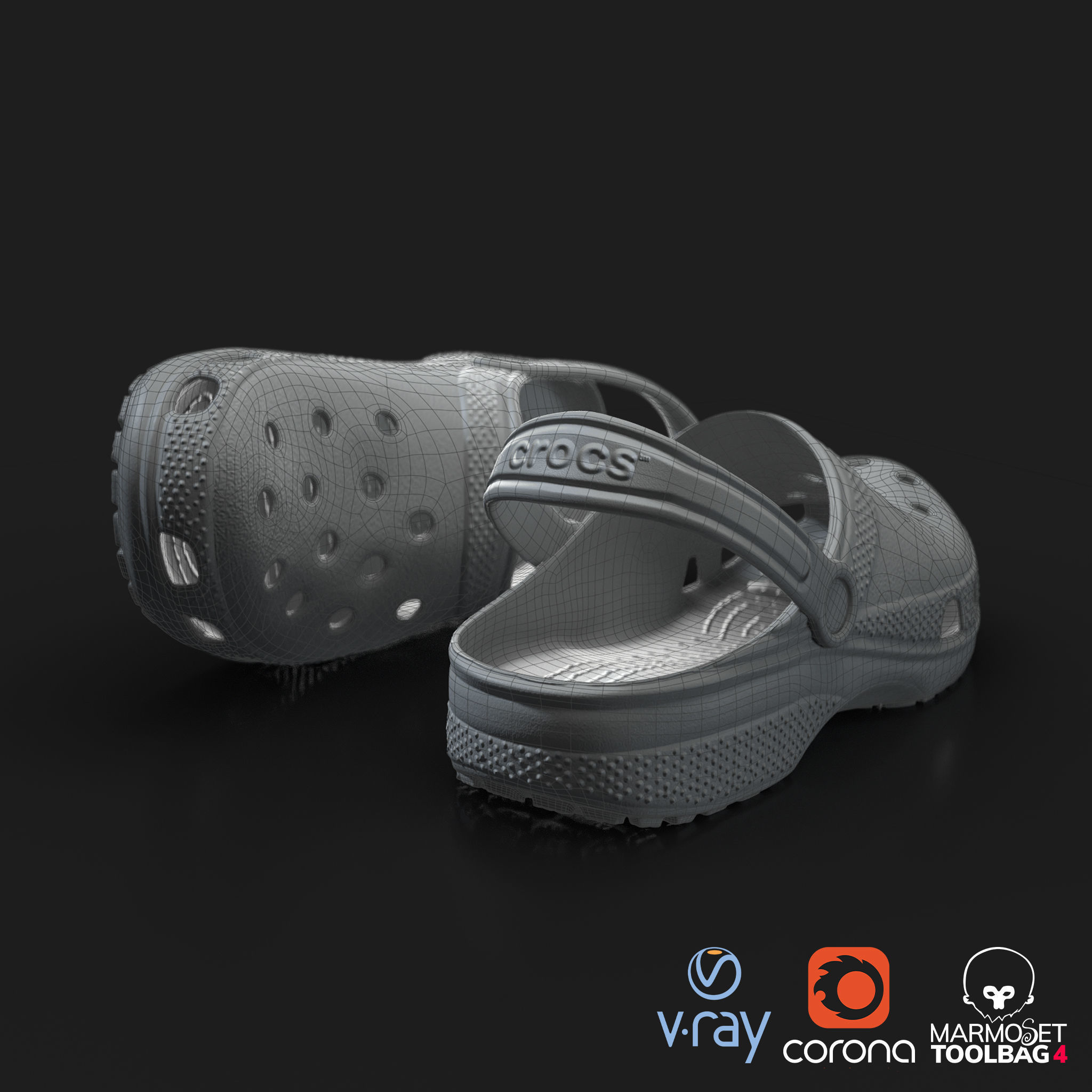 Crocs Classic 3D Model Low-poly 3D model_10