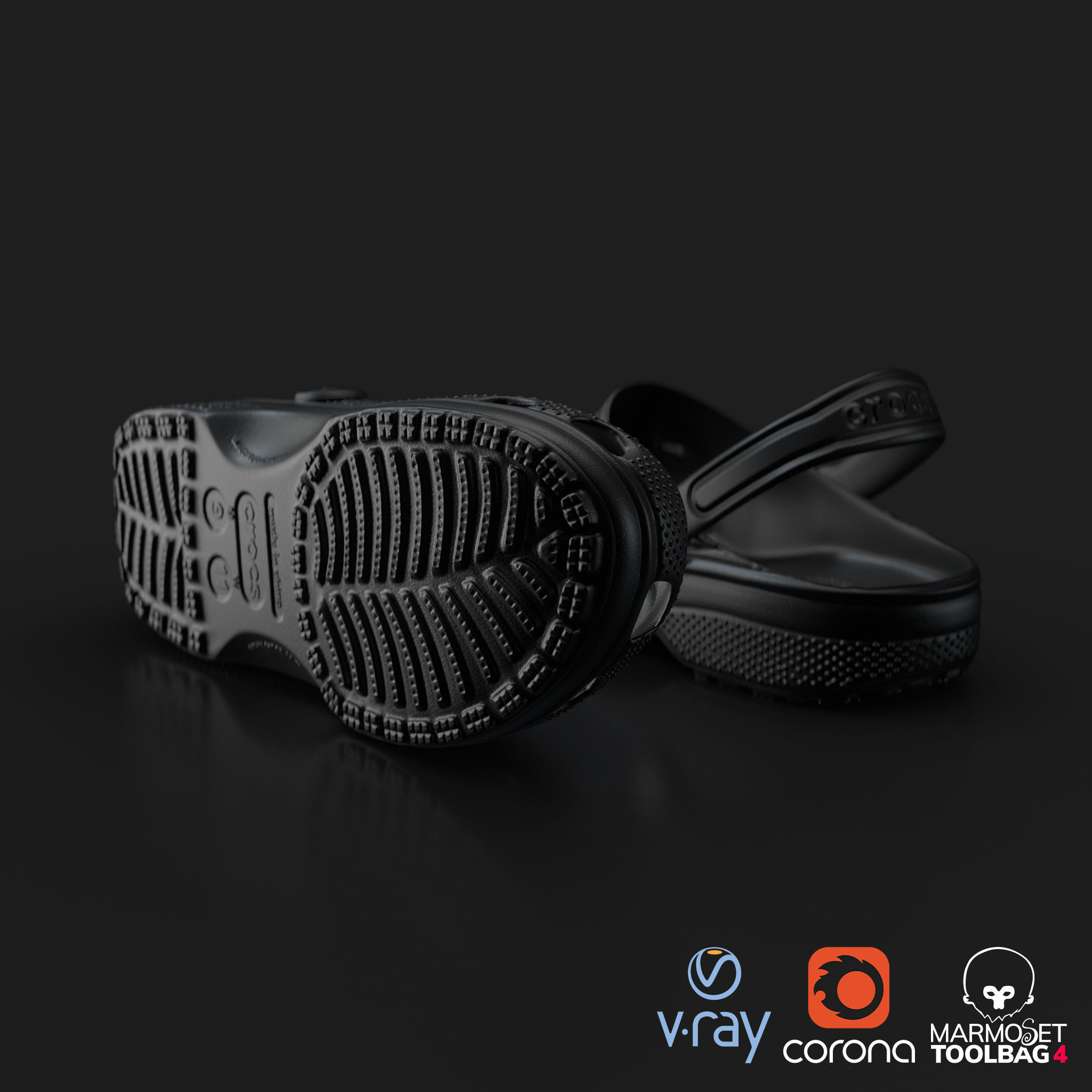 Crocs Classic 3D Model Low-poly 3D model_3